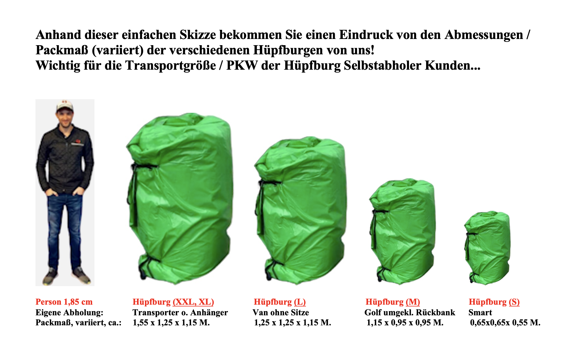 Ca. Transport Abmessungen, Mönchengladbach