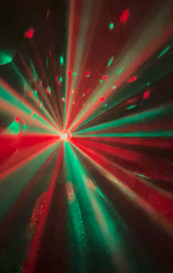 Discozelt Innenraum, Licht
