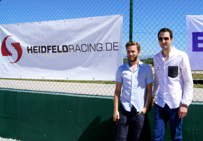 Nick (Ex F1 Fahrer) und SVEN HEIDFELD der CEO der Firma.