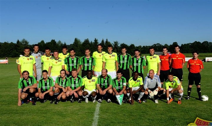 Mit der Landkreisauswahl gegen den FC Basel. Sommer 2012