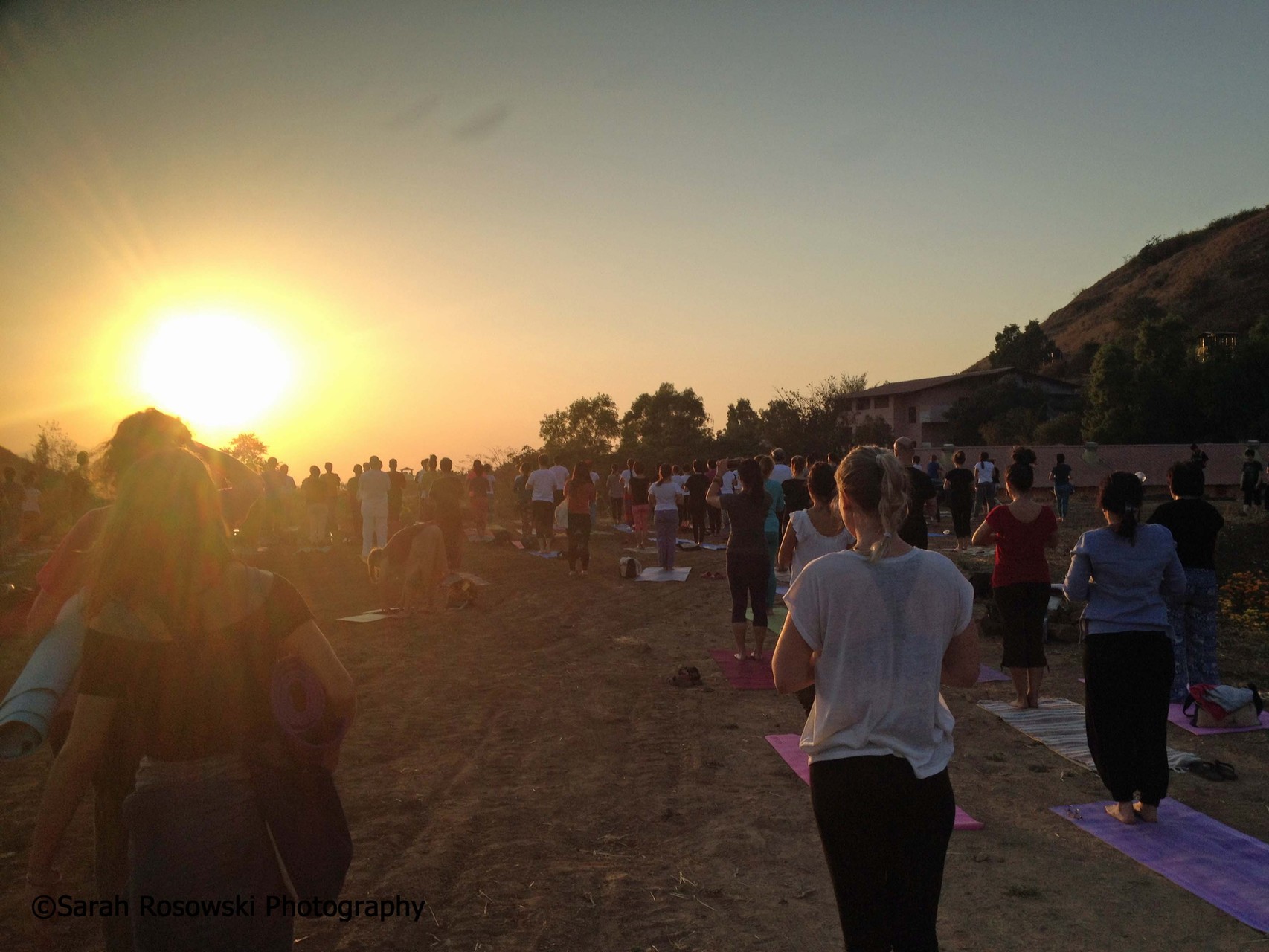 Surya Namaskara on the hill