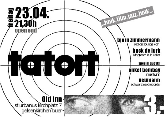 Partyflyer tatort