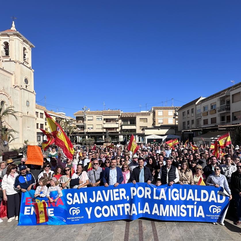 La sociedad sanjaviereña salió a la plaza a decir NO a la amnistía