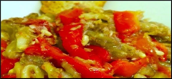 Receta de  ensalada l'espencat. Es un plato tradicional de la Comunidad Valenciana en España.