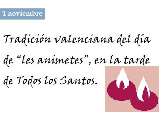 La tradición de Les Animetes o Animes (almas) se celebra en la Región Valenciana, en España, durante la Semana Santa.