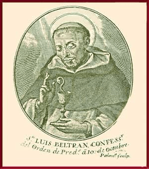 San Luis Beltrán nace el 1 de enero de 1526 en Valencia. Sus padres, Luis y Juana, eran nobles y piadosos. 