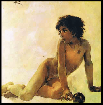  Lienzo de juventud de Joaquín Sorolla.El niño de la granada, un óleo pintado por el artista a los 22 años que reaparece en el mercado español.