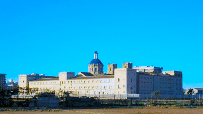 Antiguo Monasterio Jerónimo. Hoy, Biblioteca Nacional de Valencia y sede de La Academia Valenciana de la Lengua. (San Miguel de los Reyes en Valencia, Comunidad Valenciana)