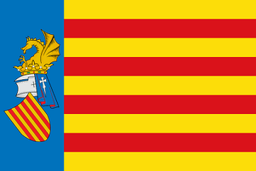 Bandera de Benicasim  1981 de la Comunidad Valenciana