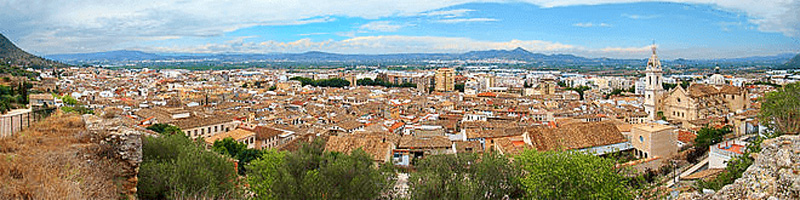 Ciudad de de Xàtiva en la Comunidad Valenciana (España).