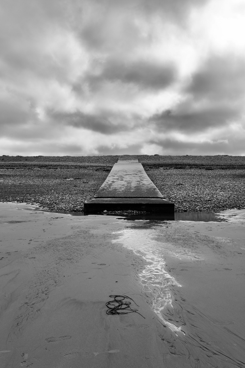 Zufahrtsweg zu Muschelbänken vor Criel sur Mer, 2025