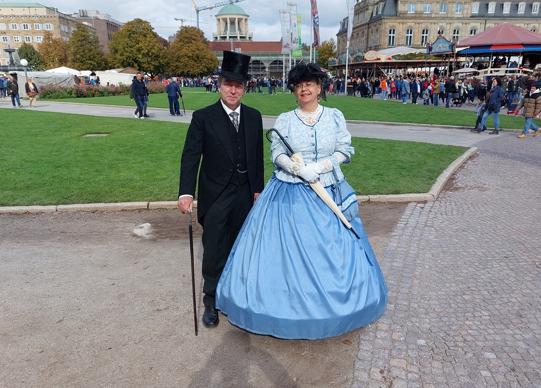 unser Hochadelpaar Martina (die mir auch am Stand geholfen hat) und Uwe