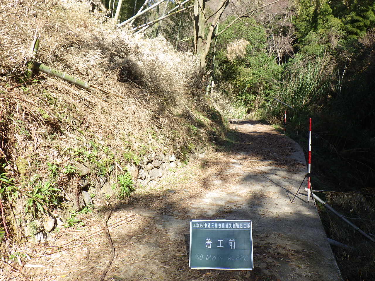 中通三島谷農道災害復旧工事