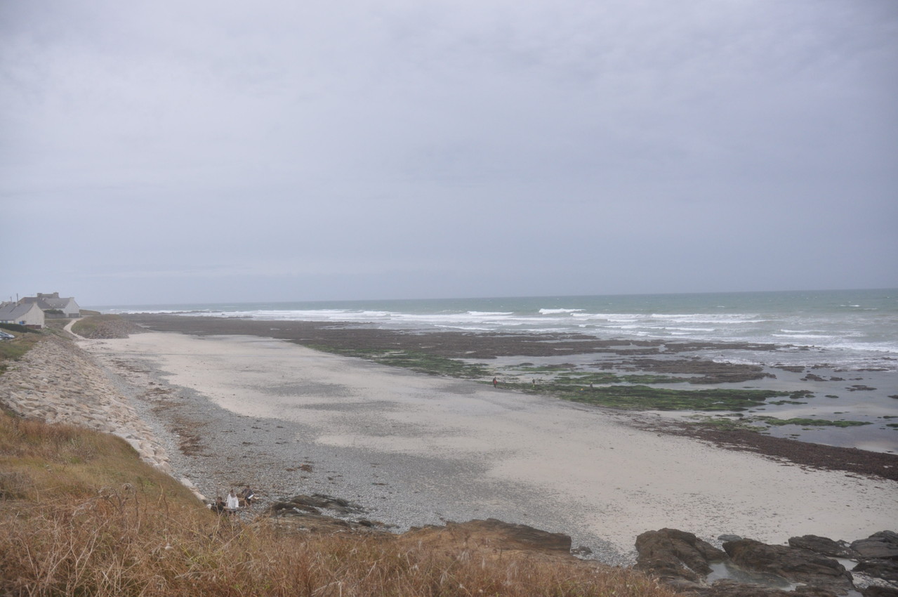 Strand nach stürmischen Wetter