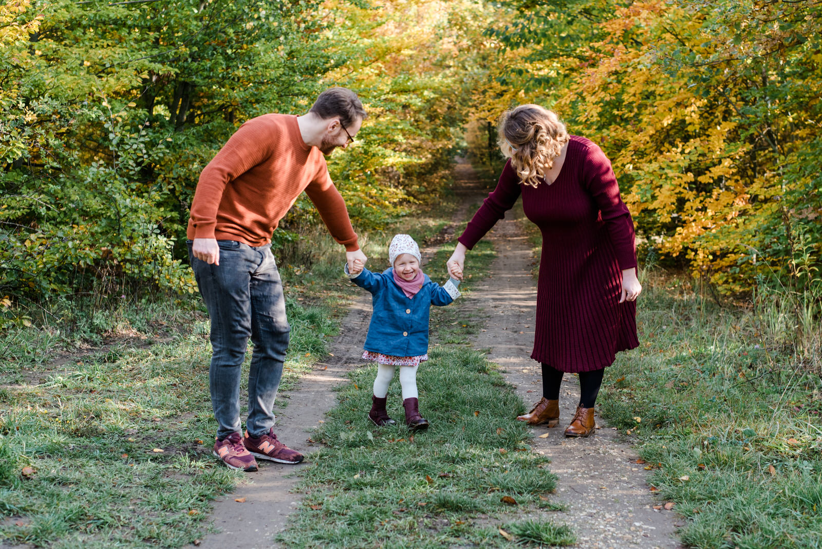 Lebendige Familienfotos im Herbst, Familien Fotoshooting, Familienshooting in und um Leipzig, Markkleeberg und Halle