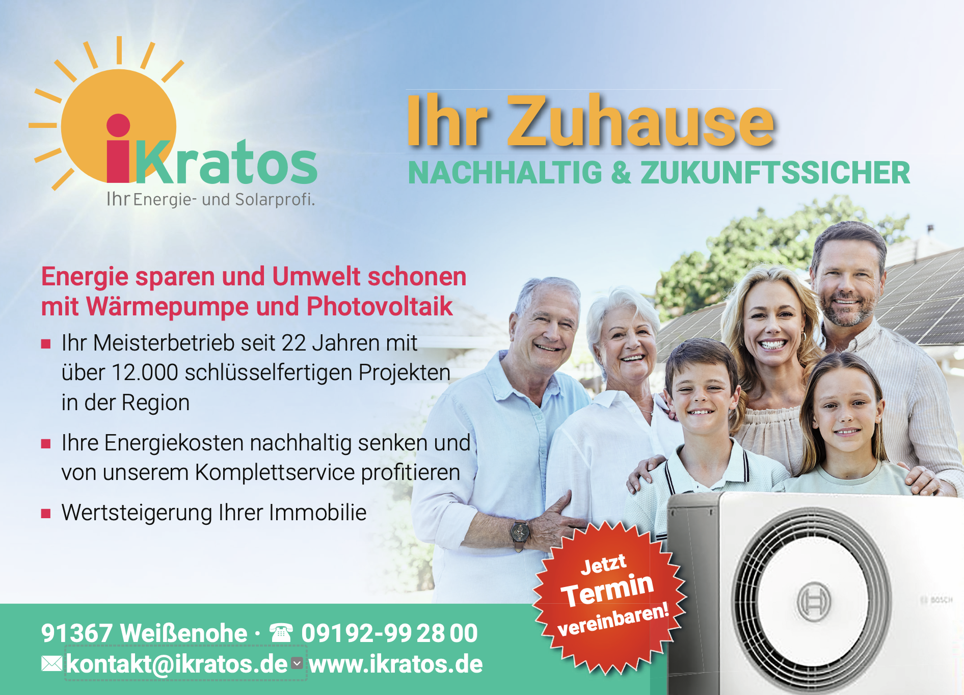 Solaranlagen fürs Haus mit Installation in Nürnberg und Umgebung suchen