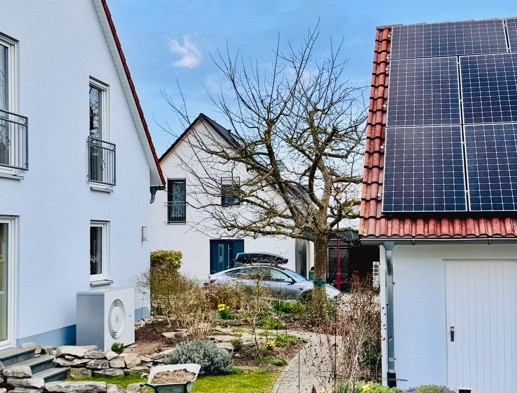 Photovoltaik mit Wärmepumpe in einem Einfamilienhaus in Lauf an der Pegnitz, autarkieoptimiert