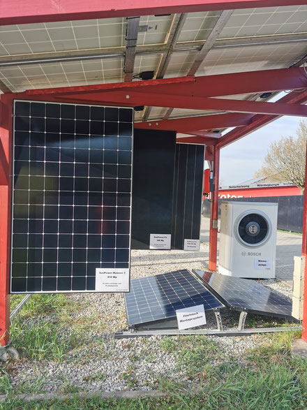 Ausstellung Photovoltaik und Wärmepumpe auf dem Firmengelände in Weißenohe © iKratos