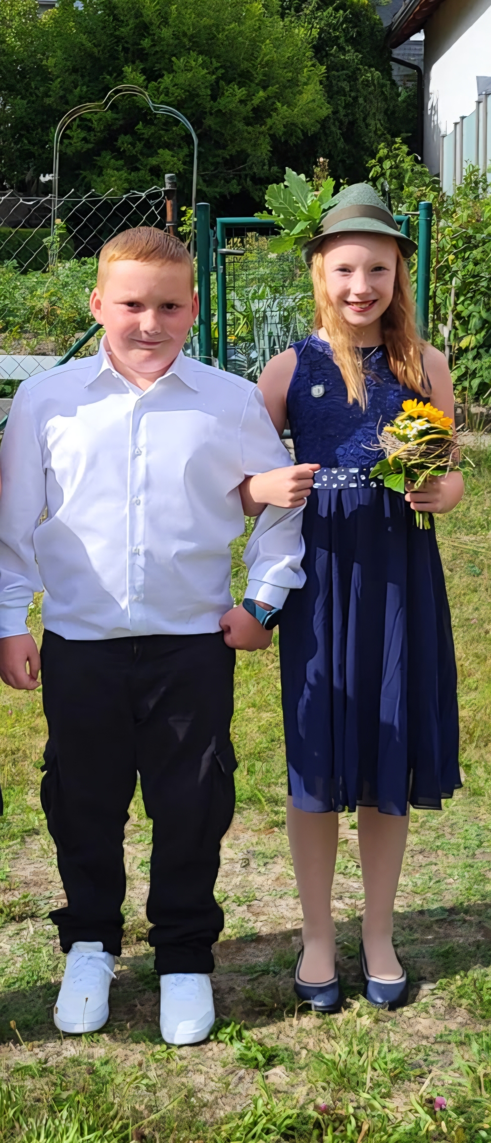 Kinderschützenkönigspaar Paula Saßmannshausen und Paul Spillmann