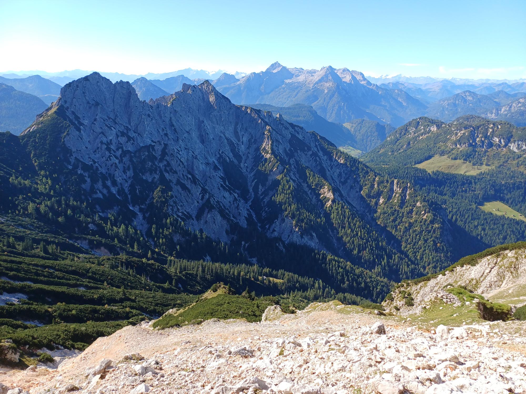 Blick auf den Zustieg