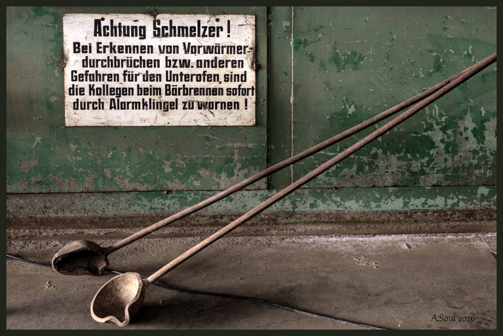 Schmelzerwarnschild