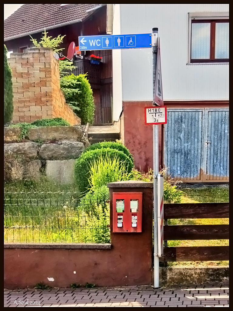 250 Meter bis zum Klo