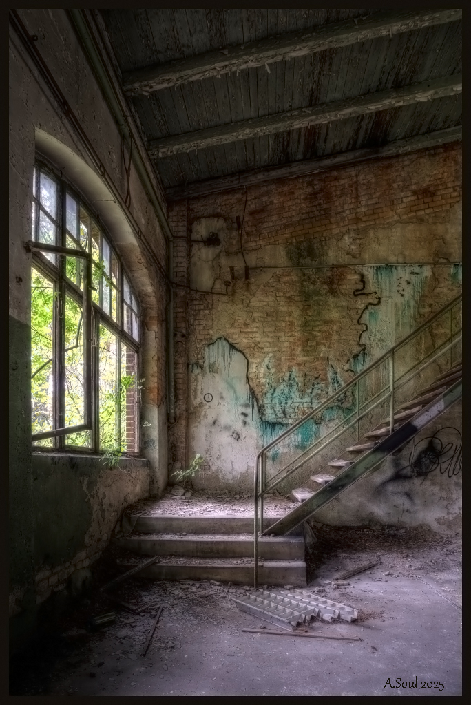 Treppe hoch