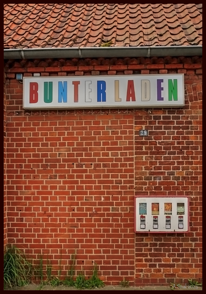Bunter laden ander Elbe