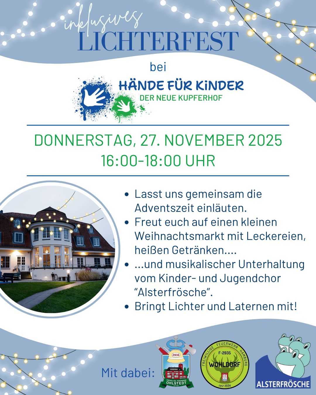 Lichterfest bei Hände für Kinder