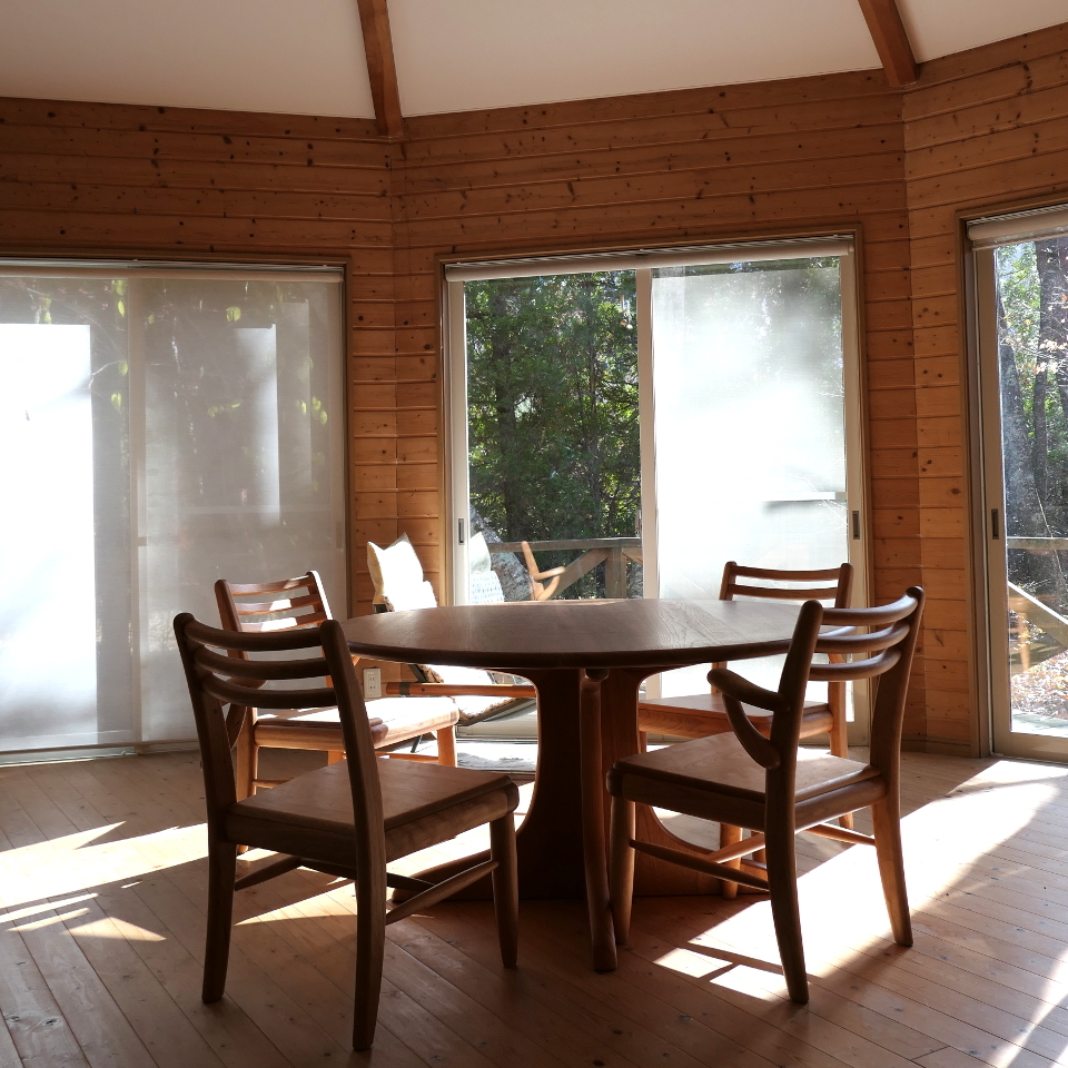 円形ダイニングテーブル&エントラータチェア（河口湖町・I様邸）