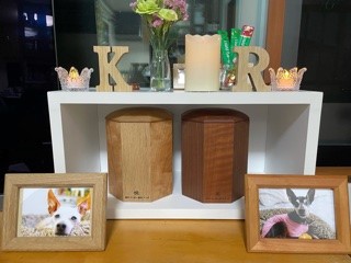 快君、凜ちゃん（M様）4号寸（ナラ&チェリー）（チェリー＆ウォールナット）