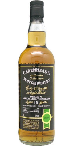 Cadenhead's AC 1989, Sherry Hoggi, 58.0%