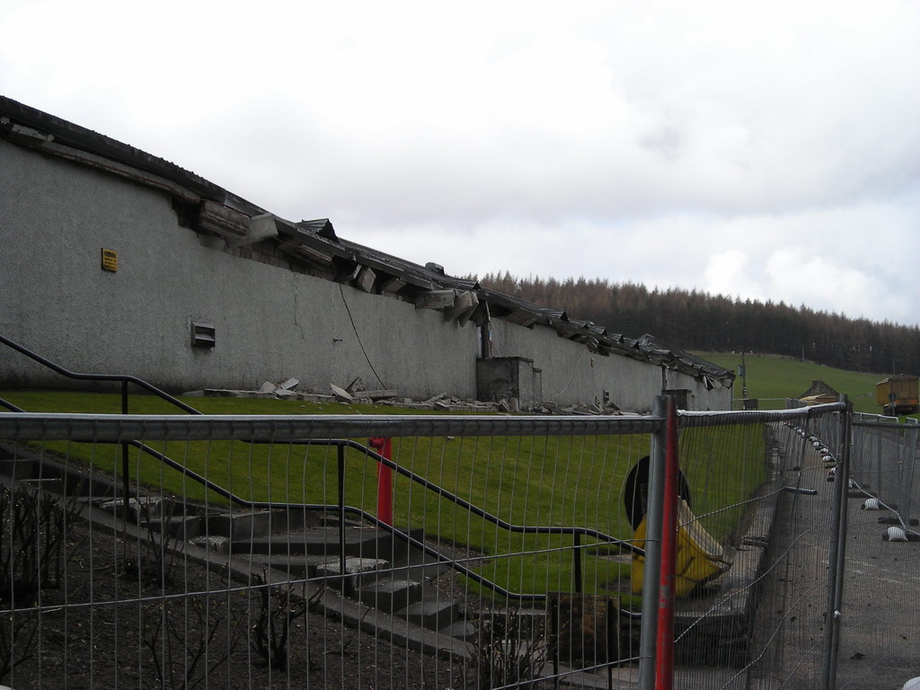 SNOW DAMAGE - Warehouse roof break down