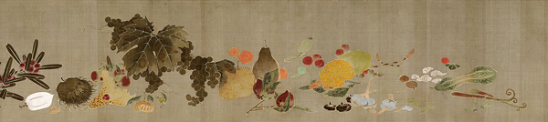 伊藤若冲《菜蟲譜》(部分) 1791年以前 佐野市立吉澤記念美術館蔵 4月25日(土)~5月8日(金) 6月20日(土)~7月5日(日)展示