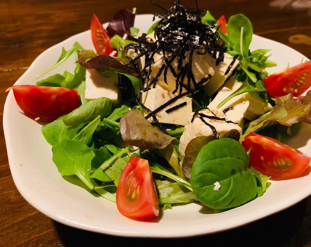 島野菜と豆腐のサラダ