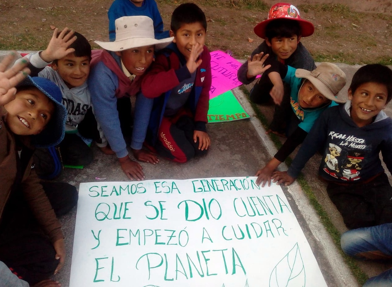 These children from Peru think we'll be the first generation taking care of the earth.