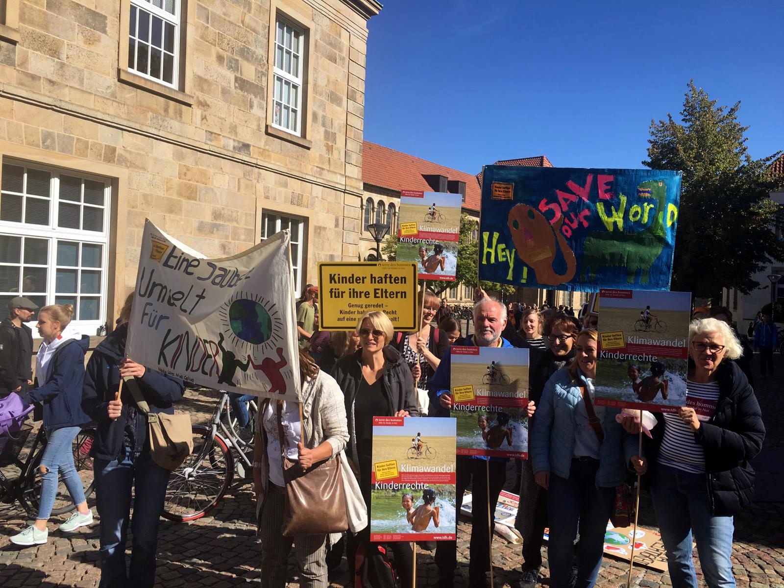 Activists from the tdh head office in Osnabrück joined the march as well.