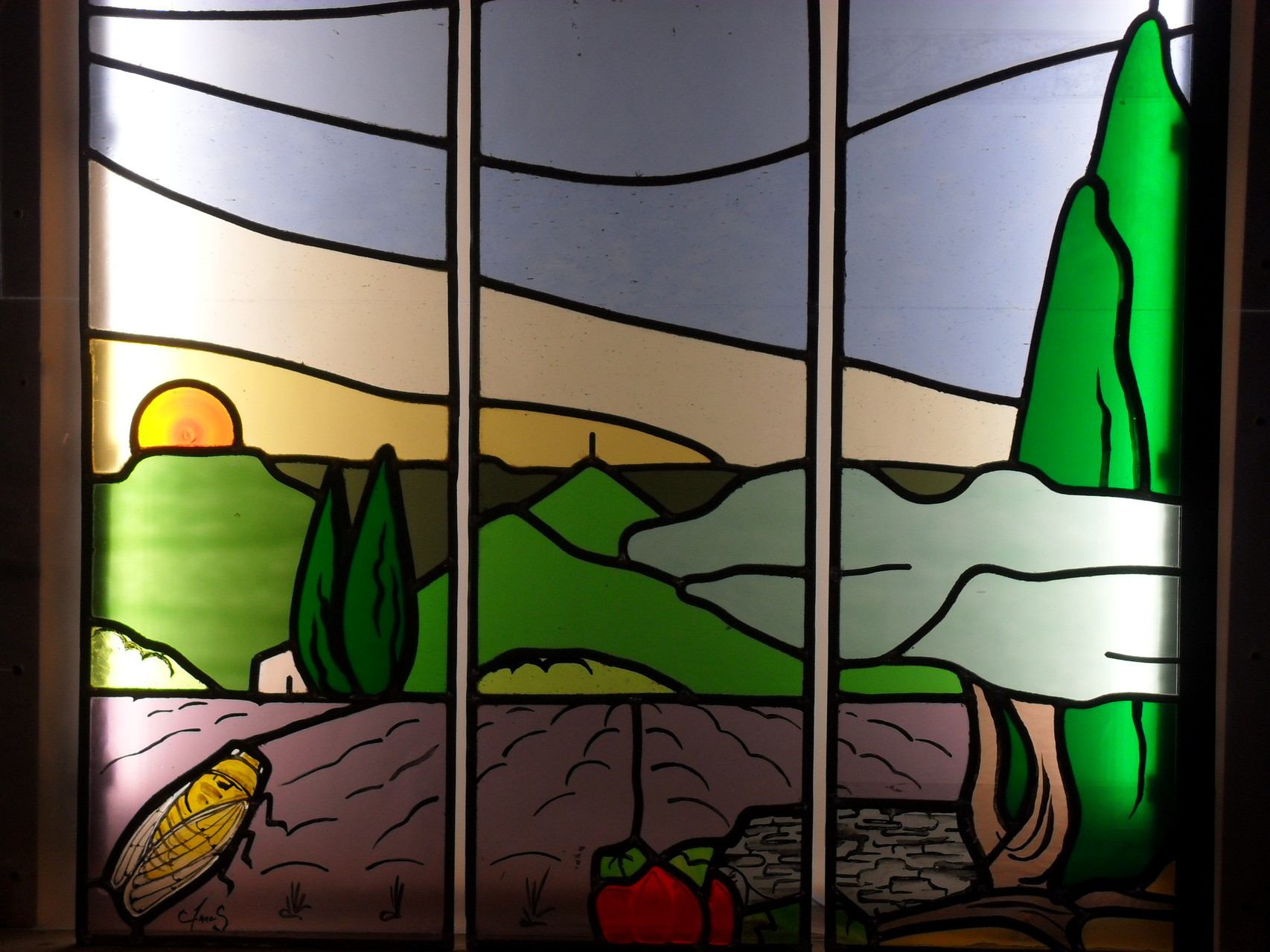 Triptyque "paysage provençal" - Lodève 34