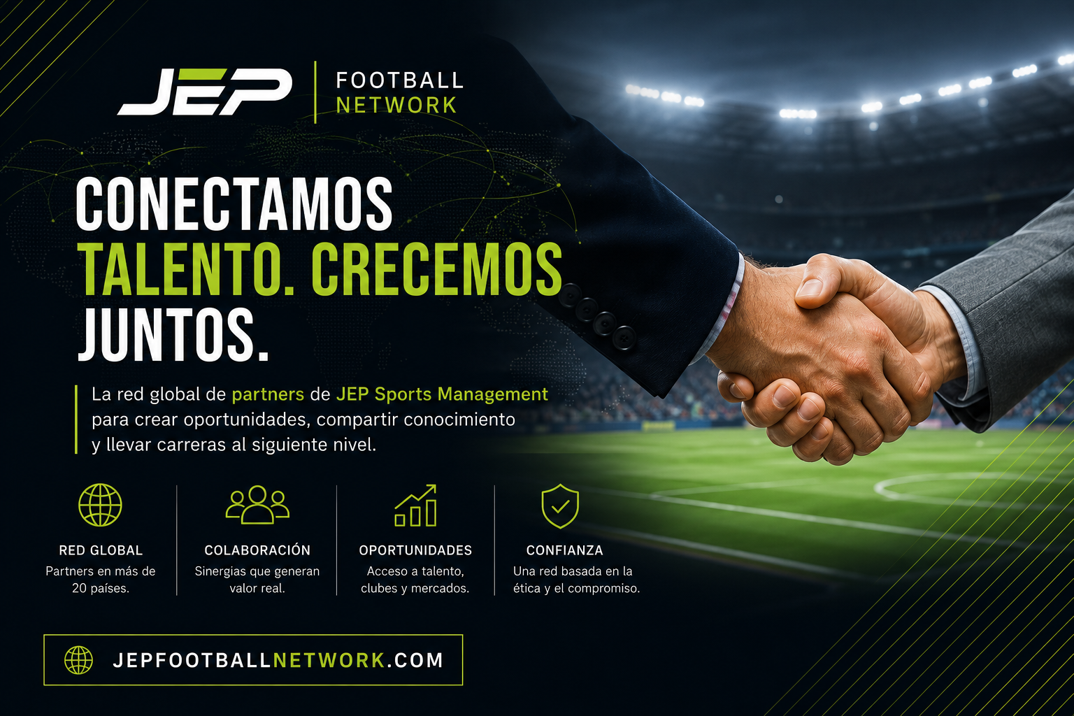 Presentamos JEP Football Network: la red internacional que conecta el talento con las oportunidades