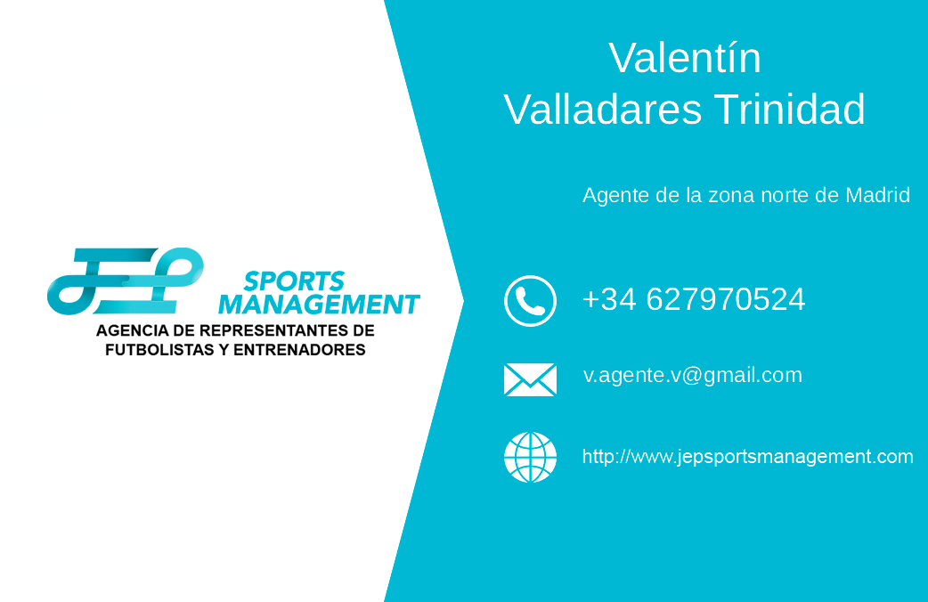 Valentín Valladares Trinidad se incorpora como agente asociado a JEP Sports Management