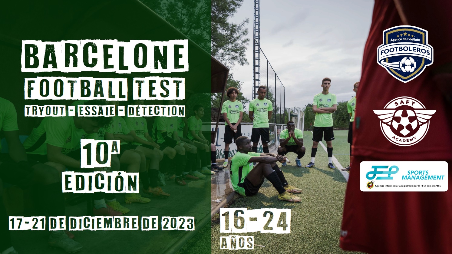 Pruebas de fútbol de JEP Sports & Footboleros & Saft Academy