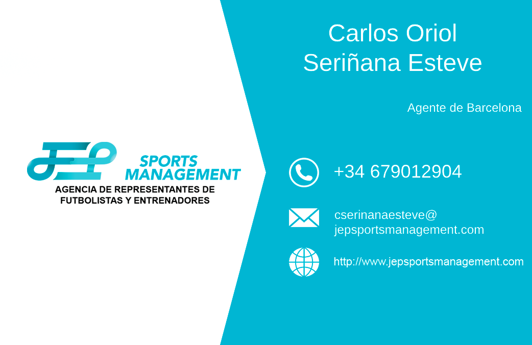 Carlos Oriol Seriñana se incorpora como agente de fútbol en JEP Sports