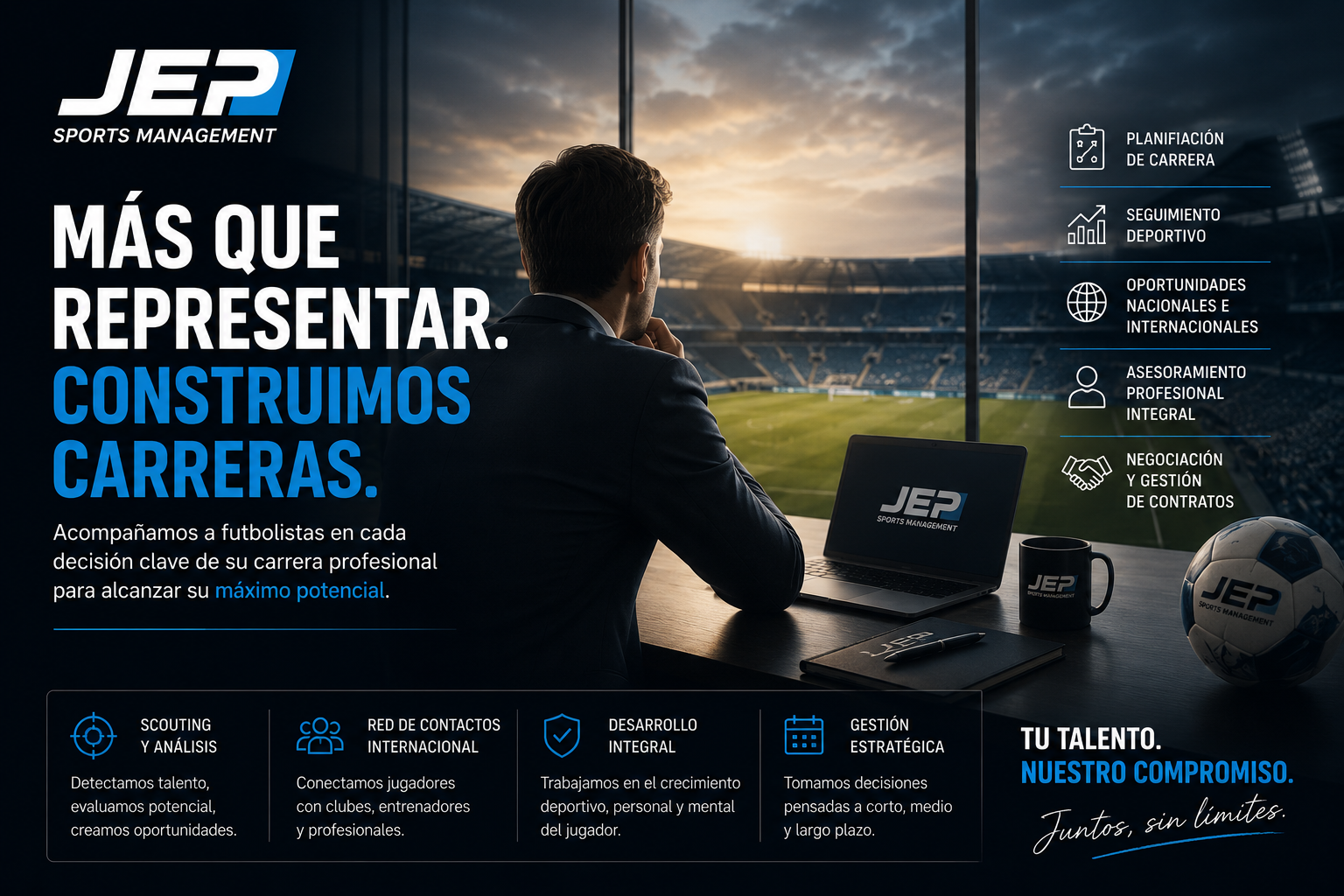 Cómo trabaja una agencia de representación deportiva en el fútbol moderno