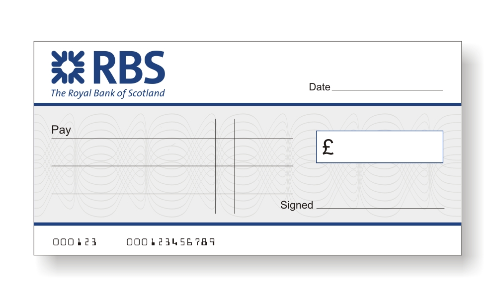 Blank Cheque Template Uk