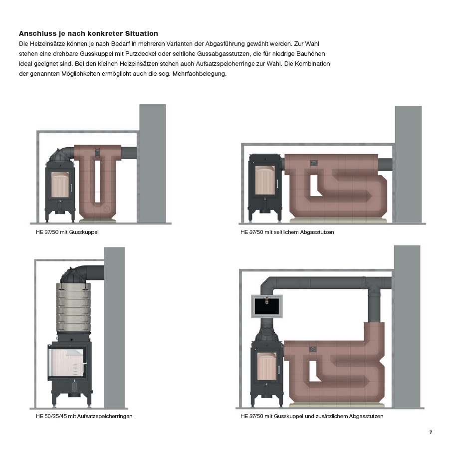 HOXTER Heizeinsatz HE-50-35-45 mit Speicher