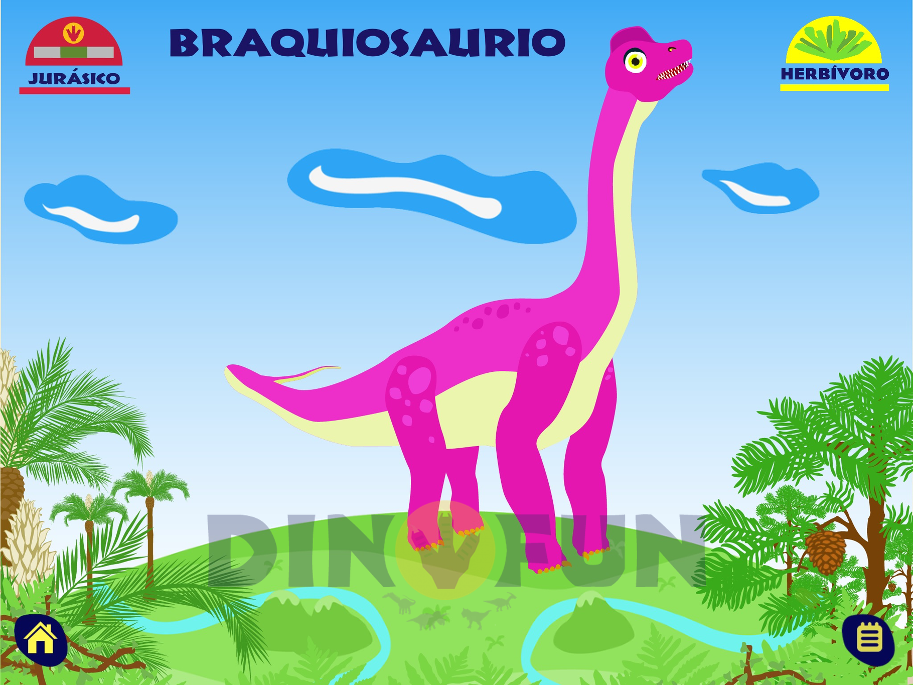 El dinosaurio de la semana es... El Braquiosaurio - Dinofun App - Aprende con estos dinosaurios para niños El dinosaurio de la semana es... El Braquiosaurio - Dinofun App - Aprende con estos dinosaurios para niños