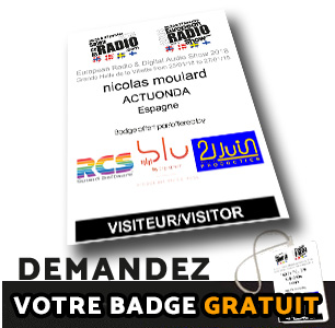 Téléchargez votre badge d'accès pour le Salon de la Radio 2018