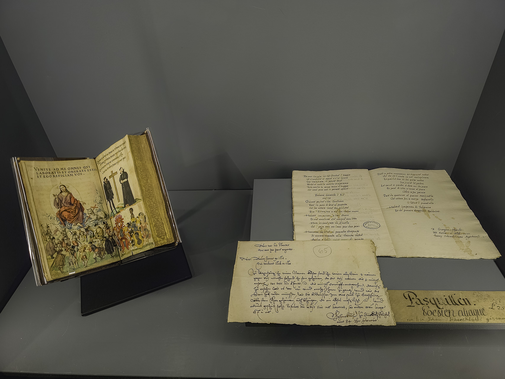 Bild: Stammbuch des Johannes Schneckbecher im Musée de l'Œuvre Notre-Dame in Strasbourg