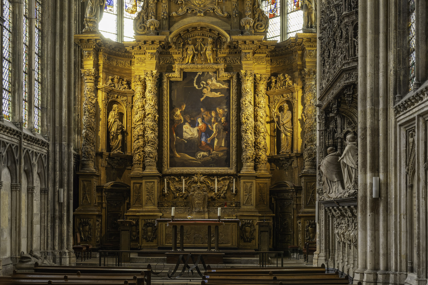 Bild: im Innern der Cathédrale Notre-Dame de Rouen 