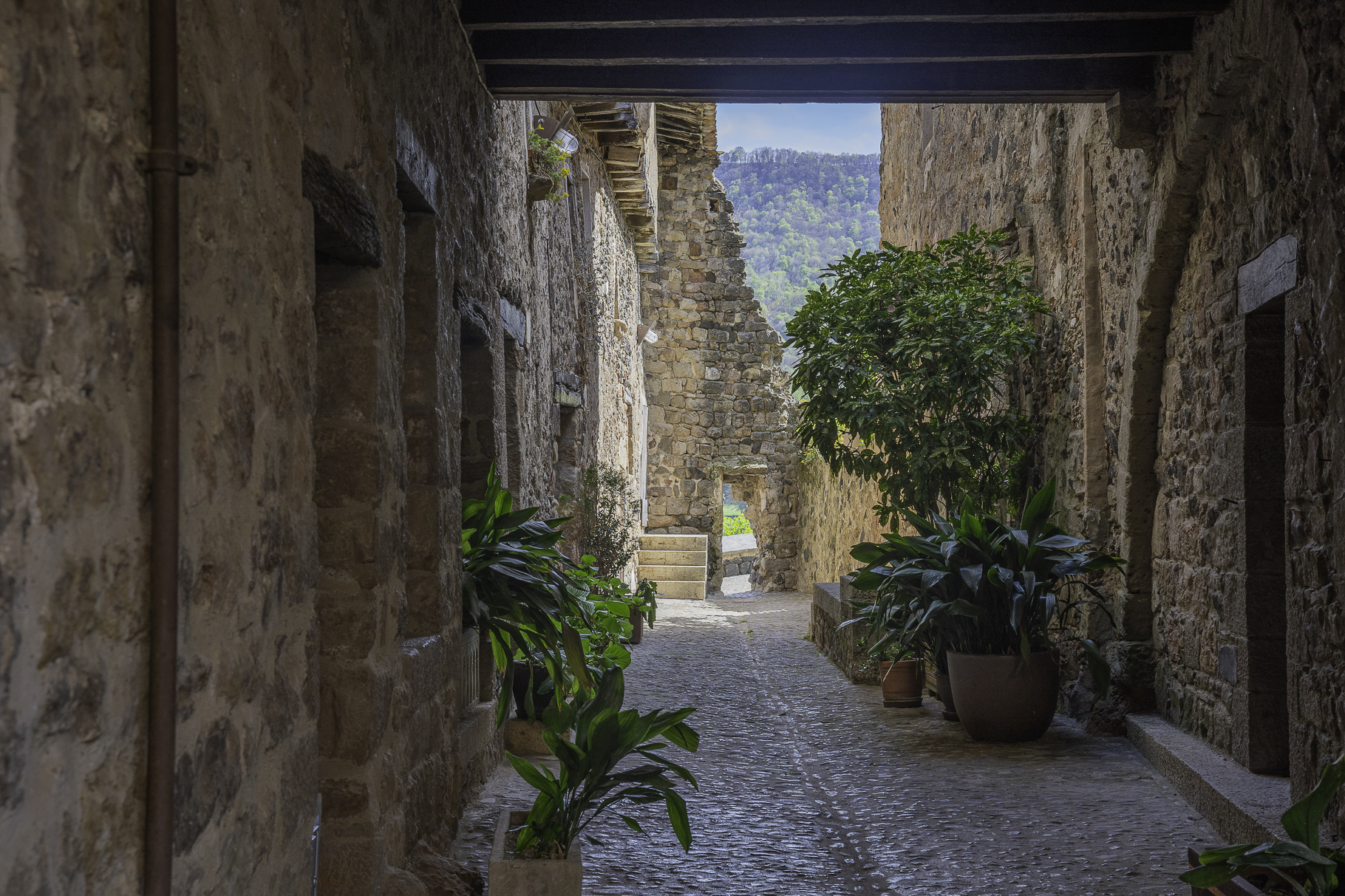 Spaziergang durch Santa Pau 